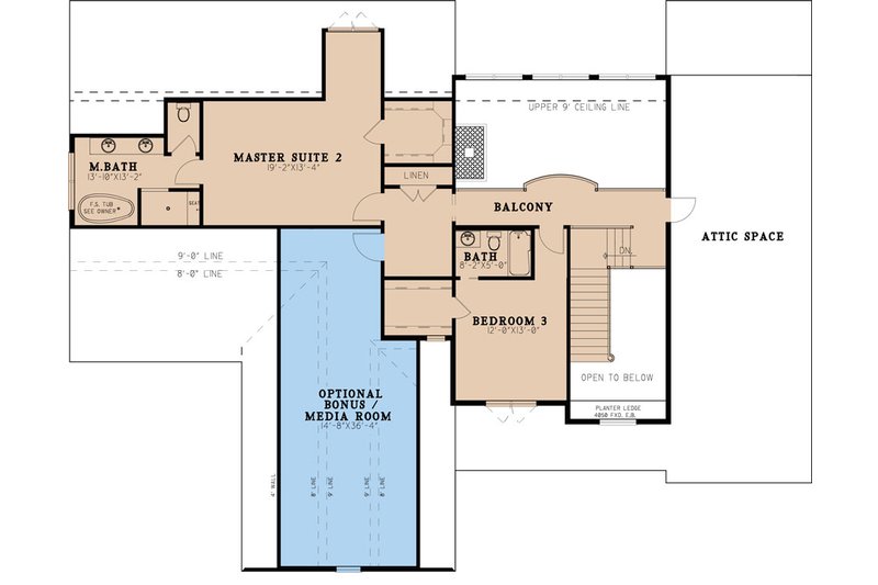 Home Plan - Floor Plan - Upper Floor for Craftsman House Plan #923-233 - 5 bed, 5.5 bath