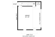 Contemporary Style House Plan - 0 Beds 1 Baths 576 Sq/Ft Plan #932-403 