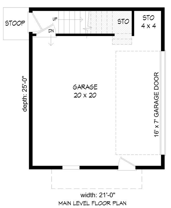 Architectural House Design - Contemporary Floor Plan - Main Floor Plan #932-403