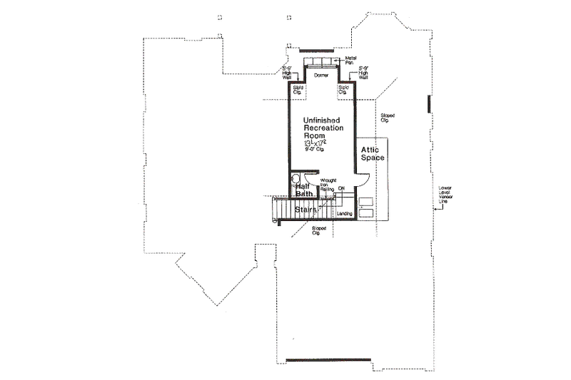 Home Plan - Floor Plan - Other Floor for European House Plan #310-984 - 3 bed, 2.5 bath
