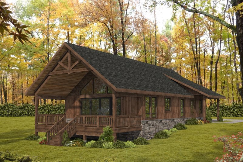 Dream House Plan - Craftsman Exterior - Front Elevation Plan #117-1028