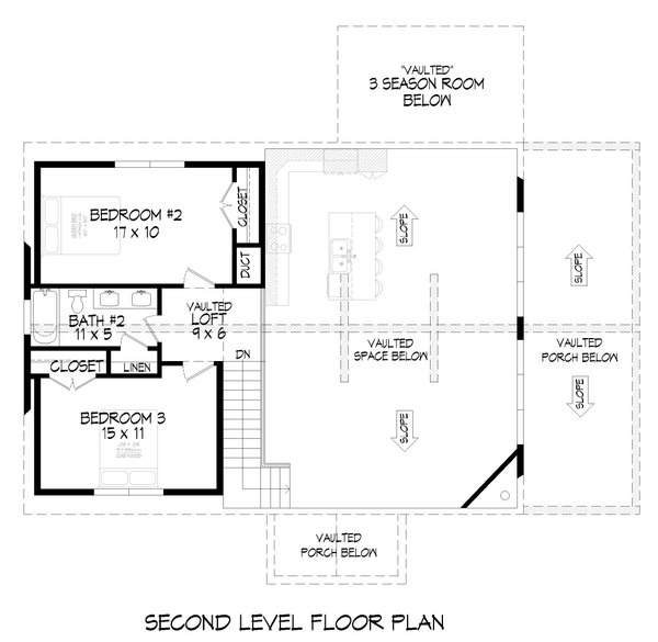 Dream House Plan - Country Floor Plan - Upper Floor Plan #932-759