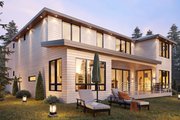 Contemporary Style House Plan - 5 Beds 4.5 Baths 3707 Sq/Ft Plan #1066-173 