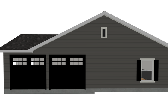 Exterior - Other Elevation for Ranch House Plan #1109-34 - 3 bed, 2 bath