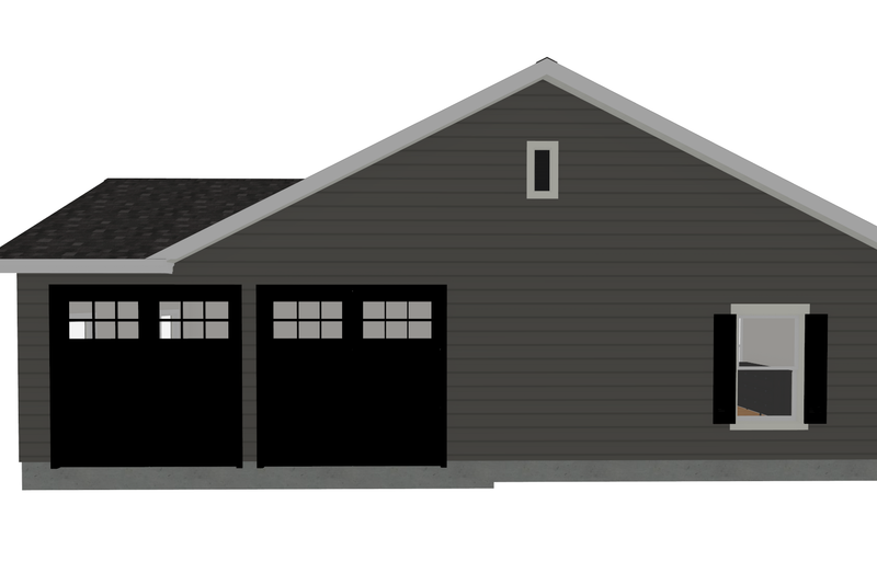 Architectural House Design - Exterior - Other Elevation for Ranch House Plan #1109-34 - 3 bed, 2 bath