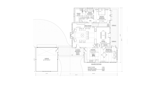 Cottage Floor Plan - Main Floor Plan #1094-19