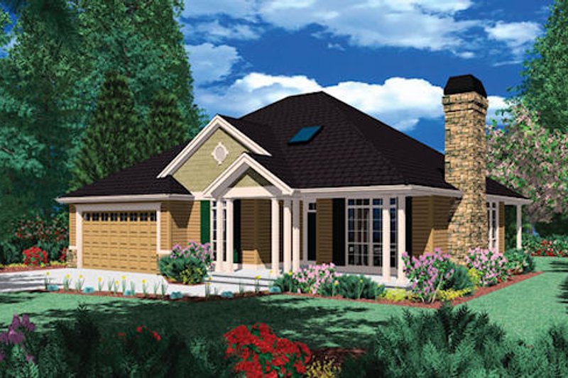Dream House Plan - Traditional Exterior - Front Elevation Plan #48-407