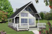 Contemporary Style House Plan - 1 Beds 1 Baths 582 Sq/Ft Plan #118-105 