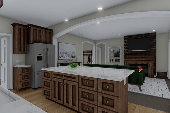 Interior - Kitchen 2 for Traditional House Plan #1060-59 - 3 bed, 2 bath