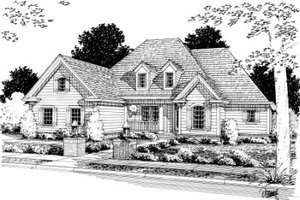 Home Plan - Traditional Exterior - Front Elevation Plan #20-344