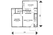 Cottage Style House Plan - 3 Beds 2 Baths 1136 Sq/Ft Plan #30-192 