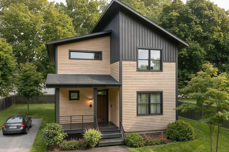 Home Plan - Exterior - Front Elevation 2 for Modern House Plan #79-370 - 5 bed, 3 bath