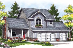 Traditional Exterior - Front Elevation Plan #70-725