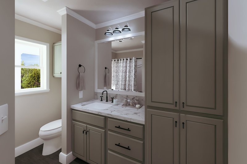 Architectural House Design - Interior - Bathroom for Cottage House Plan #44-268 - 2 bed, 1 bath
