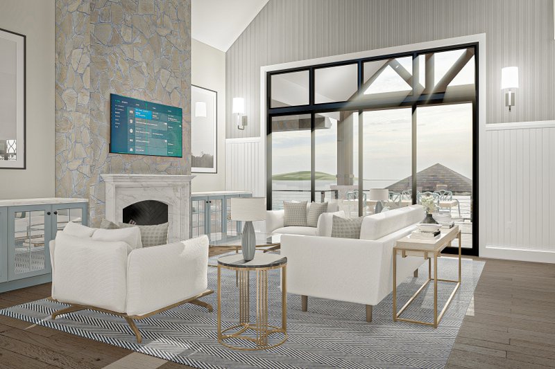 House Plan Design - Interior - Family Room for Beach House Plan #455-294 - 3 bed, 2.5 bath