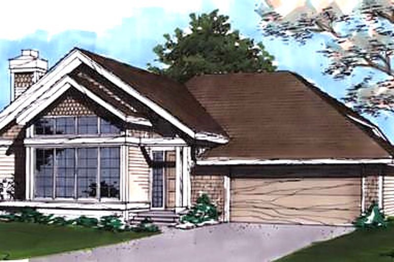 Dream House Plan - Traditional Exterior - Front Elevation Plan #320-434