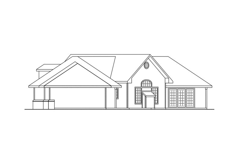 Home Plan - Exterior - Other Elevation 1 for Modern House Plan #124-281 - 4 bed, 2.5 bath