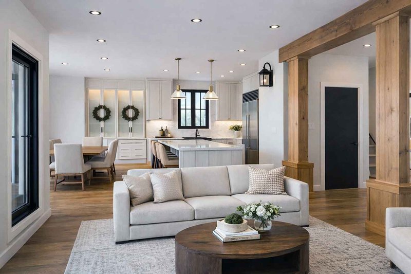 House Blueprint - Interior - Family Room for Farmhouse House Plan #1101-59 - 3 bed, 2.5 bath