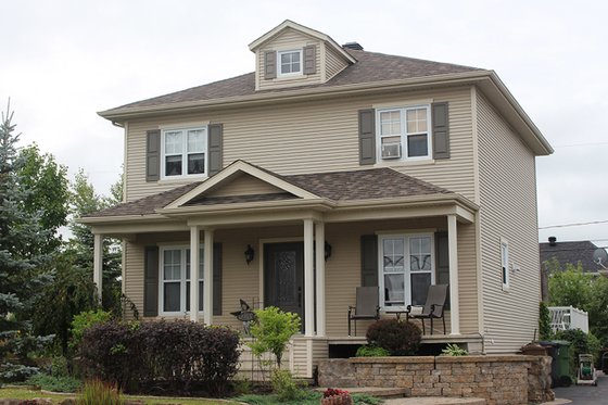 Exterior - Front Elevation 3 for Colonial House Plan #23-261 - 3 bed, 2 bath