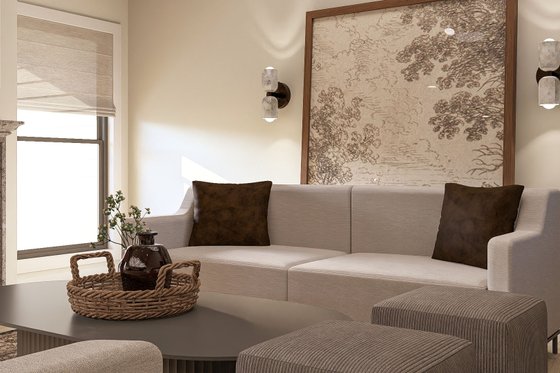 Interior - Family Room 1 for Farmhouse House Plan #455-222 - 3 bed, 2.5 bath