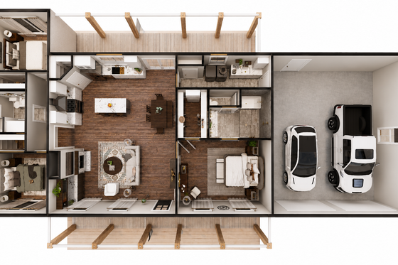 Interior - Other 1 for Farmhouse House Plan #44-313 - 3 bed, 2 bath