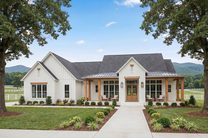 Architectural House Design - Exterior - Front Elevation 9 for Farmhouse House Plan #430-423 - 4 bed, 3.5 bath