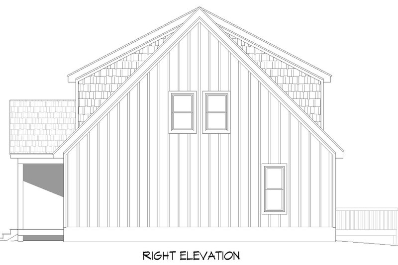 House Blueprint - Exterior - Other Elevation for Country House Plan #932-910 - 2 bed, 3.5 bath