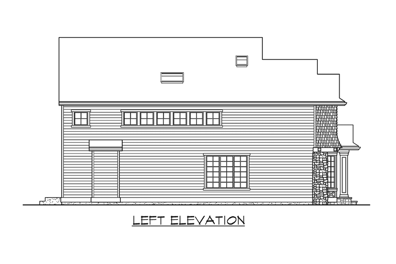 House Blueprint - Exterior - Other Elevation 1 for Traditional House Plan #132-112 - 3 bed, 2.5 bath