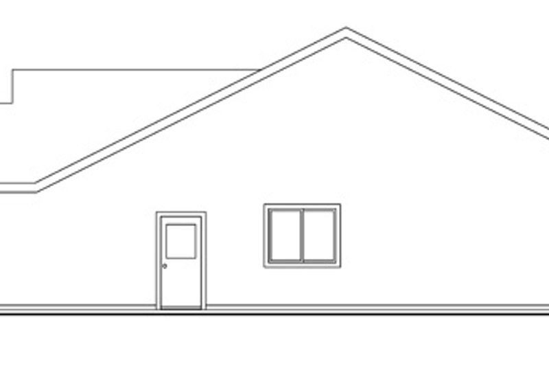 House Plan Design - Exterior - Other Elevation 1 for Ranch House Plan #124-589 - 3 bed, 2 bath