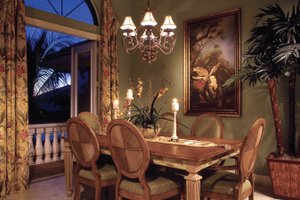 Interior - Dining Room for Mediterranean House Plan #930-14 - 4 bed, 3 bath