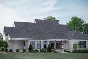 Exterior - Rear Elevation for Farmhouse House Plan #1081-34 - 4 bed, 4.5 bath