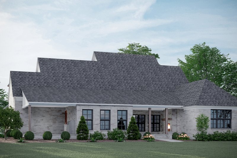 House Design - Exterior - Rear Elevation for Farmhouse House Plan #1081-34 - 4 bed, 4.5 bath