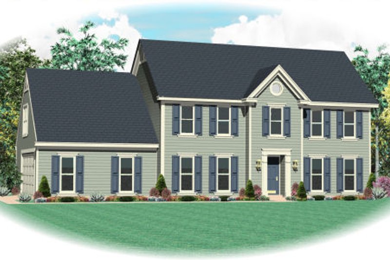 Colonial Style House Plan - 4 Beds 2.5 Baths 2654 Sq/Ft Plan #81-13882