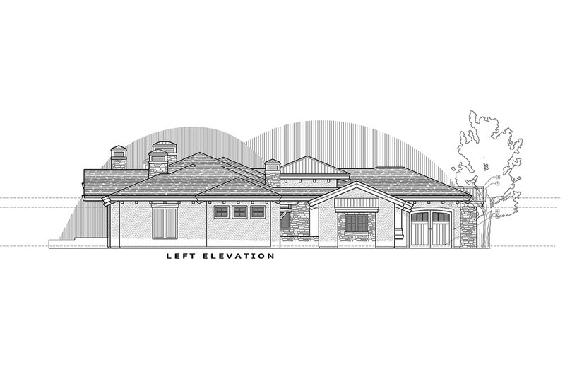 Home Plan - Left Side Elevation
