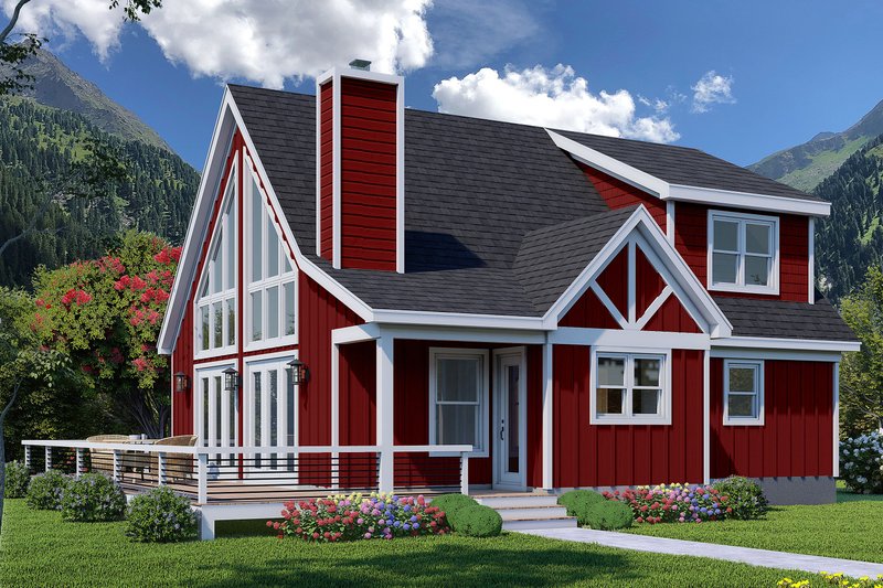 Country Style House Plan - 3 Beds 2.5 Baths 1842 Sq/Ft Plan #932-1020