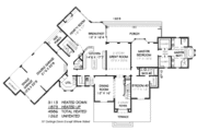 European Style House Plan - 5 Beds 4.5 Baths 4986 Sq/Ft Plan #424-8 