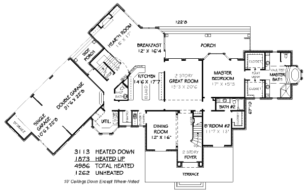 European Floor Plan - Main Floor Plan #424-8