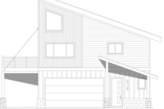 Exterior - Other Elevation 1 for Beach House Plan #932-976 - 3 bed, 2 bath