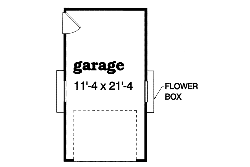 Home Plan - Floor Plan - Main Floor for Traditional House Plan #47-488, 0 bath
