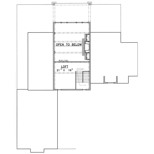 Home Plan - Craftsman Floor Plan - Upper Floor Plan #117-383