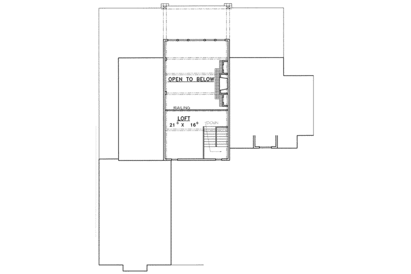 Dream House Plan - Floor Plan - Upper Floor for Craftsman House Plan #117-383 - 3 bed, 3.5 bath