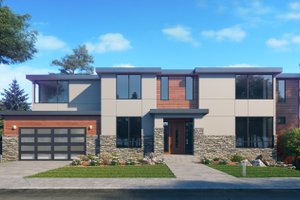 Contemporary Exterior - Front Elevation Plan #1066-141