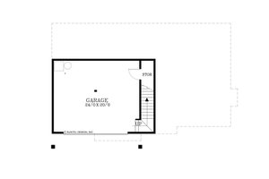 Floor Plan - Lower Floor for Craftsman House Plan #53-582 - 4 bed, 3 bath