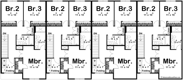 Home Plan - Modern Floor Plan - Upper Floor Plan #455-420