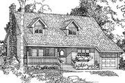 Country Style House Plan - 2 Beds 2 Baths 1417 Sq/Ft Plan #47-125 
