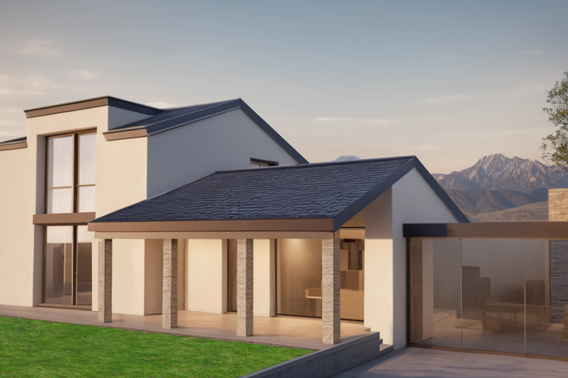 Home Plan - Contemporary Exterior - Front Elevation Plan #542-20