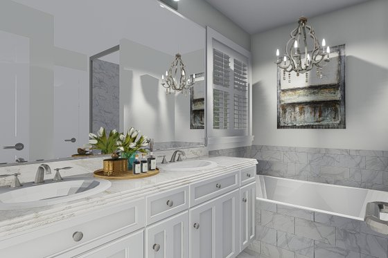 Interior - Master Bathroom for Craftsman House Plan #1060-57 - 4 bed, 2.5 bath