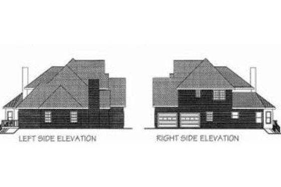 Exterior - Other Elevation for European House Plan #56-204 - 4 bed, 3.5 bath