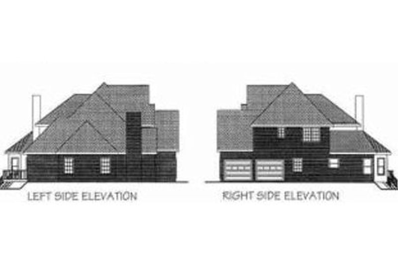 Home Plan - Exterior - Other Elevation for European House Plan #56-204 - 4 bed, 3.5 bath