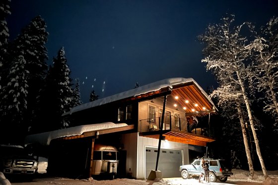 Exterior - Front Elevation for Cabin House Plan #910-3 - 1 bed, 2 bath